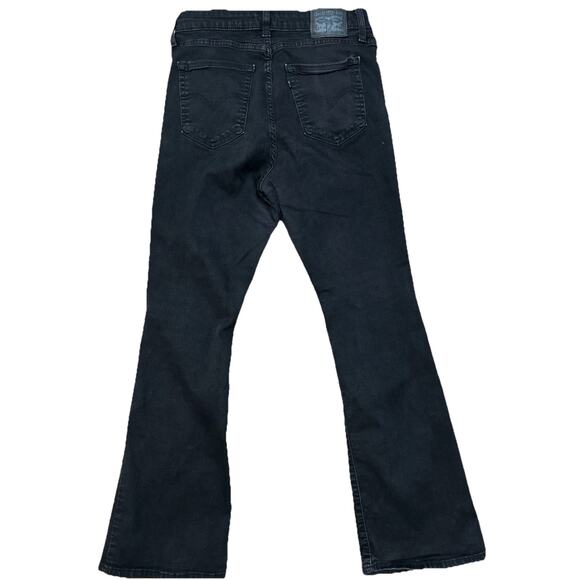 Levi’s Jeans Womens Black 726 Flare 31x32 Stretch Flared - Picture 11 of 13